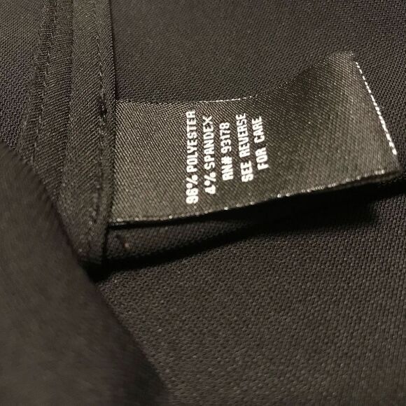 Premise Split Angel Sleeve Blouse, XS, Black - Picture 14 of 15